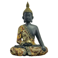 Thai-Buddha schwarz (Figur 2) Höhe: 23 cm